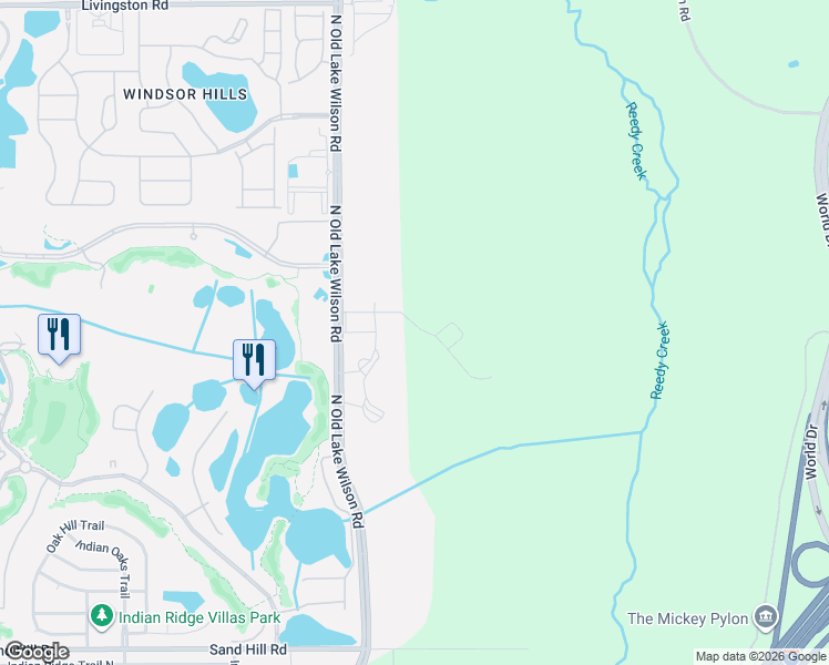 map of restaurants, bars, coffee shops, grocery stores, and more near 7504 Atlantis Way in Kissimmee