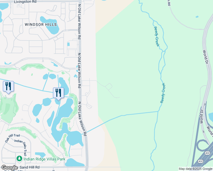 map of restaurants, bars, coffee shops, grocery stores, and more near 7504 Atlantis Way in Kissimmee