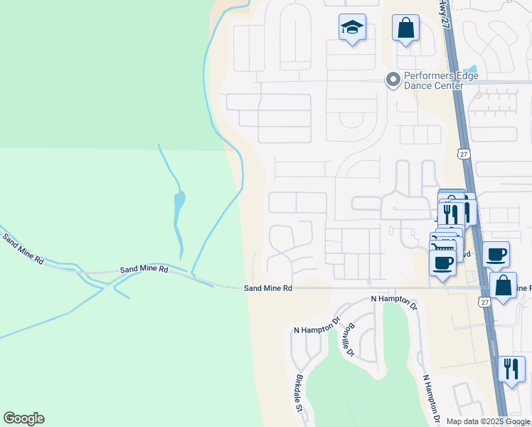 map of restaurants, bars, coffee shops, grocery stores, and more near 3448 Calabria Avenue in Davenport