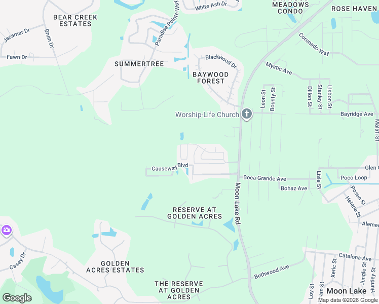 map of restaurants, bars, coffee shops, grocery stores, and more near 10744 Benbow Drive in New Port Richey