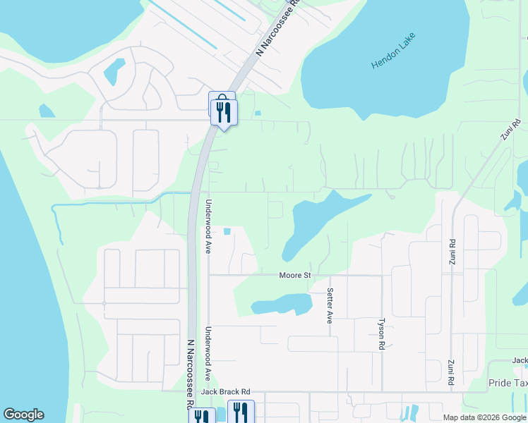 map of restaurants, bars, coffee shops, grocery stores, and more near 2324 Avellino Avenue in St. Cloud