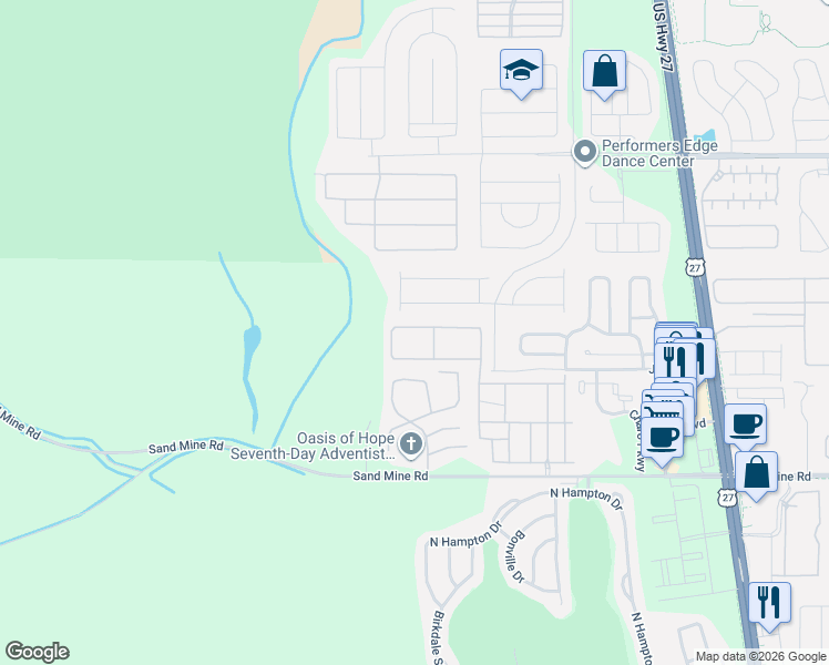 map of restaurants, bars, coffee shops, grocery stores, and more near 2918 Calabria Avenue in Davenport
