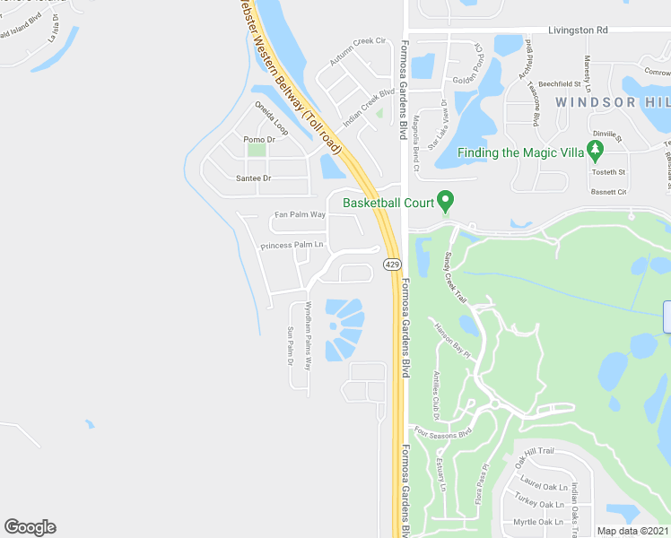 map of restaurants, bars, coffee shops, grocery stores, and more near 8072 King Palm Circle in Kissimmee