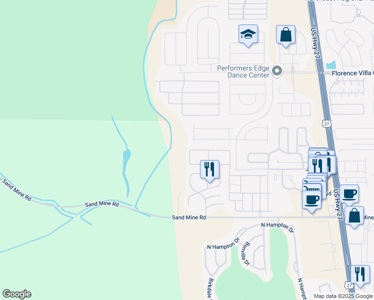 map of restaurants, bars, coffee shops, grocery stores, and more near 3204 Calabria Avenue in Davenport