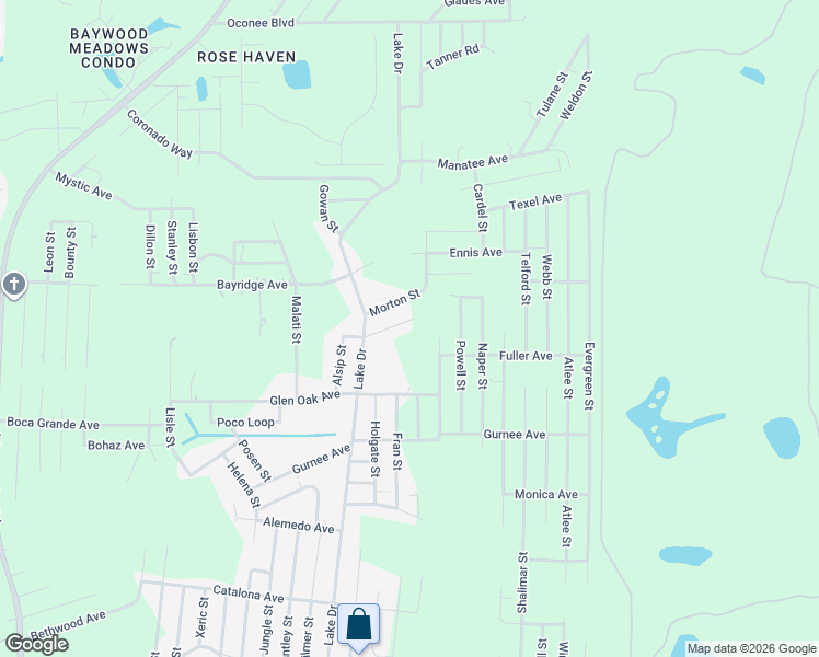 map of restaurants, bars, coffee shops, grocery stores, and more near 12750 Eola Avenue in New Port Richey