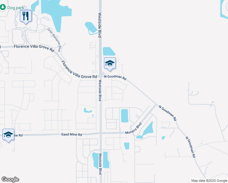map of restaurants, bars, coffee shops, grocery stores, and more near 8933 Prague Way in Kissimmee