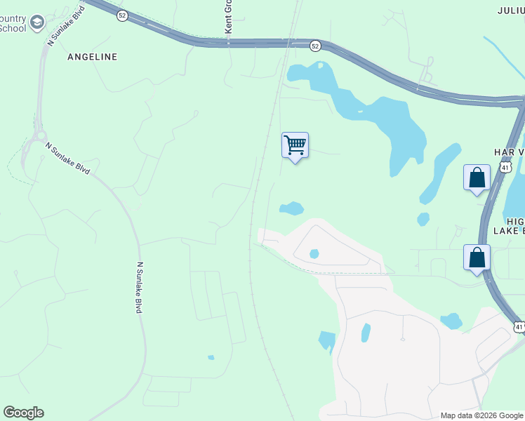 map of restaurants, bars, coffee shops, grocery stores, and more near 11025 Pierce Lake Road in Land O' Lakes