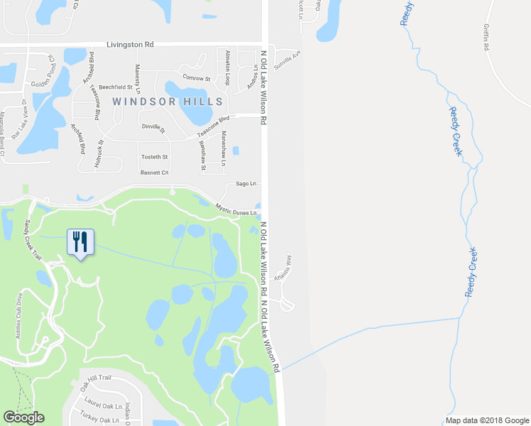 map of restaurants, bars, coffee shops, grocery stores, and more near 103 Windy Dune Court in Kissimmee