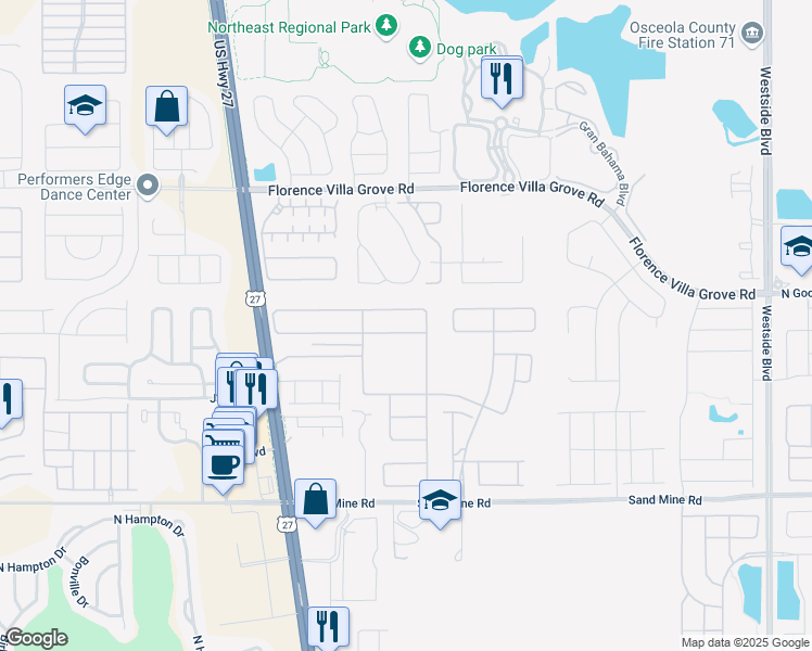 map of restaurants, bars, coffee shops, grocery stores, and more near 937 Berwick Drive in Davenport