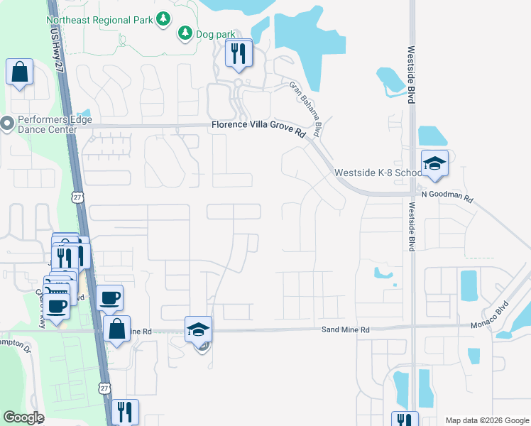 map of restaurants, bars, coffee shops, grocery stores, and more near 2474 Felce Court in Davenport