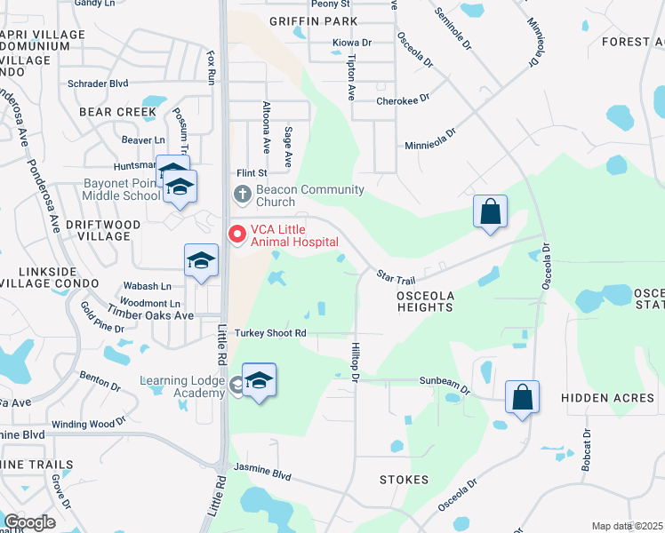 map of restaurants, bars, coffee shops, grocery stores, and more near 10935 Hilltop Drive in New Port Richey