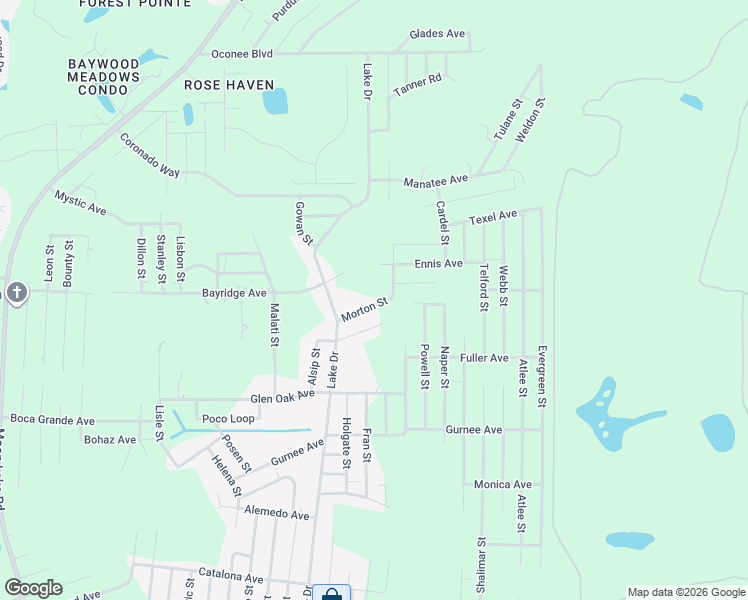map of restaurants, bars, coffee shops, grocery stores, and more near 12751 Morton Street in New Port Richey