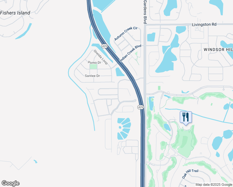 map of restaurants, bars, coffee shops, grocery stores, and more near 8185 Fan Palm Way in Kissimmee