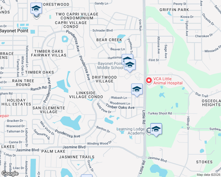 map of restaurants, bars, coffee shops, grocery stores, and more near 11000 Salt Tree Drive in Port Richey