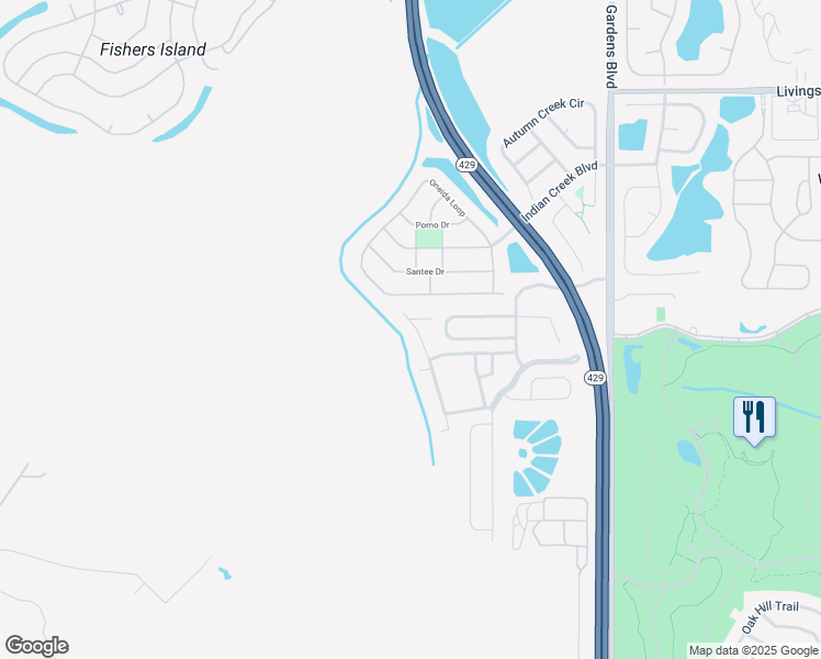 map of restaurants, bars, coffee shops, grocery stores, and more near 2370 Silver Palm Drive in Kissimmee