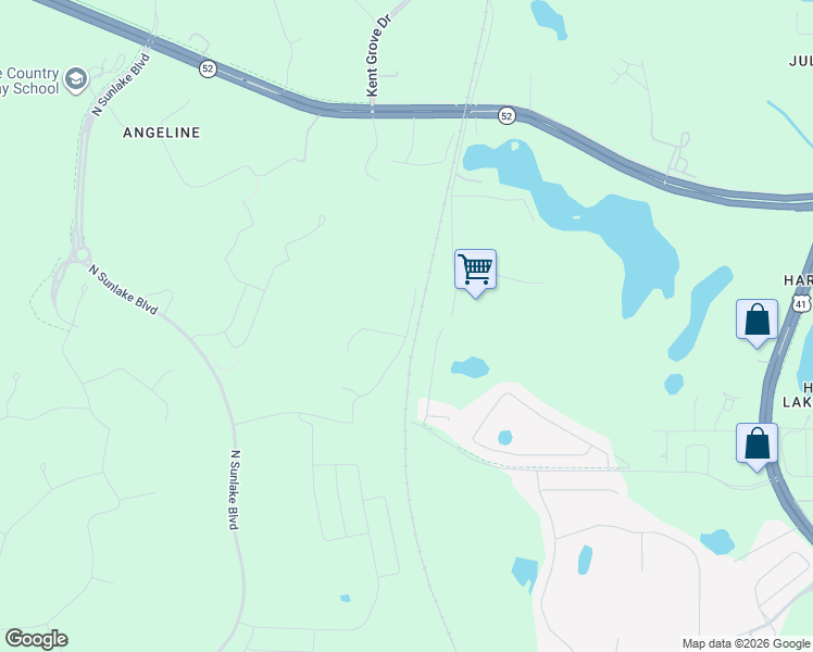 map of restaurants, bars, coffee shops, grocery stores, and more near 11025 Pierce Lake Road in Land O' Lakes