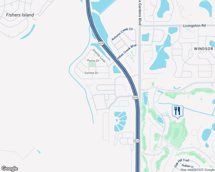 map of restaurants, bars, coffee shops, grocery stores, and more near 8113 Fan Palm Way in Kissimmee