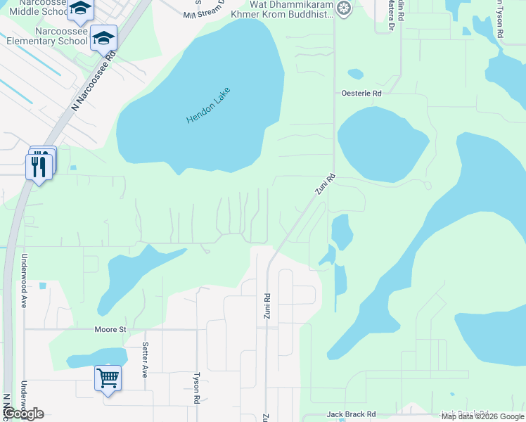 map of restaurants, bars, coffee shops, grocery stores, and more near 5341 Carson Street in St. Cloud