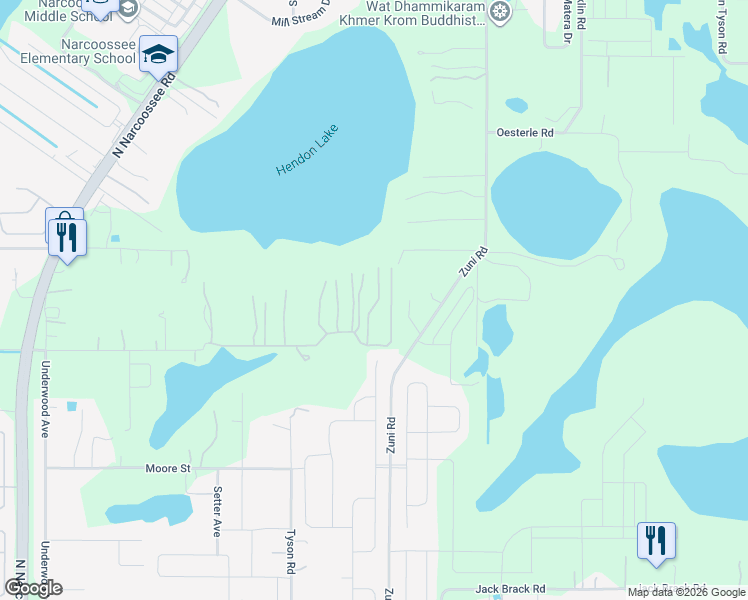 map of restaurants, bars, coffee shops, grocery stores, and more near 5341 Carson Street in St. Cloud