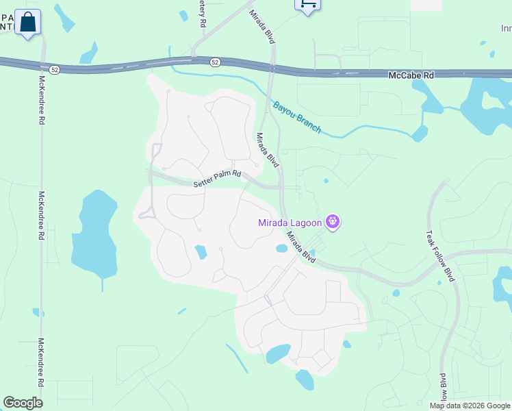 map of restaurants, bars, coffee shops, grocery stores, and more near Penny Gale Loop in Pasco County