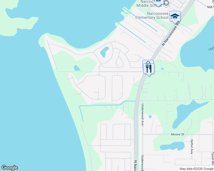 map of restaurants, bars, coffee shops, grocery stores, and more near 2322 Symphony Circle in St. Cloud
