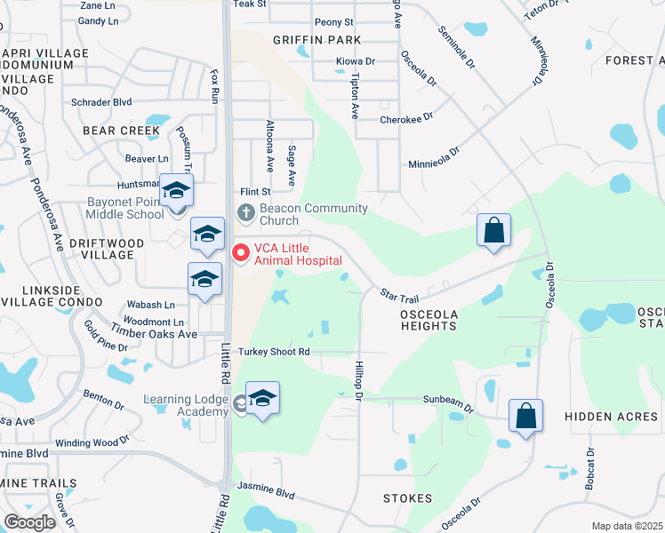 map of restaurants, bars, coffee shops, grocery stores, and more near 10935 Hilltop Drive in New Port Richey