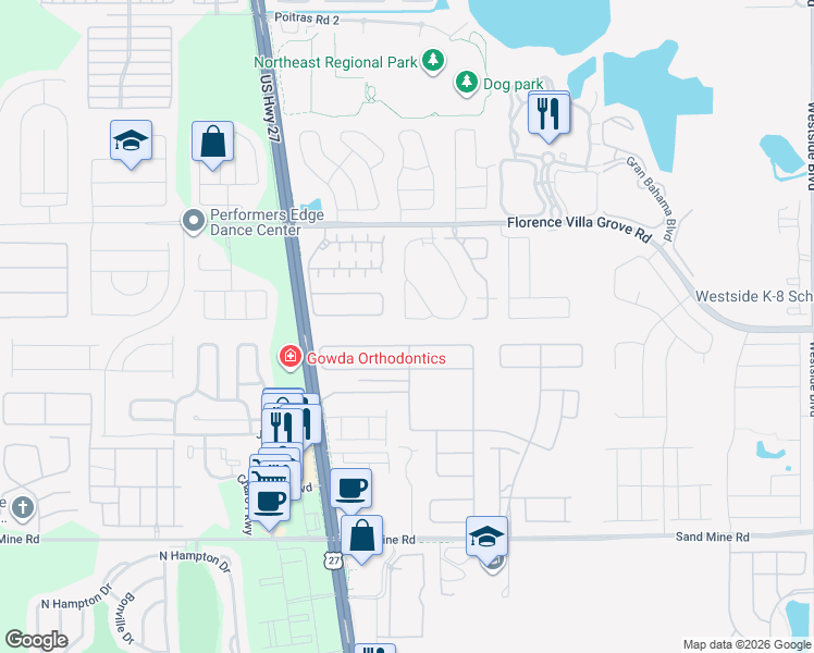 map of restaurants, bars, coffee shops, grocery stores, and more near 217 Margate Drive in Davenport