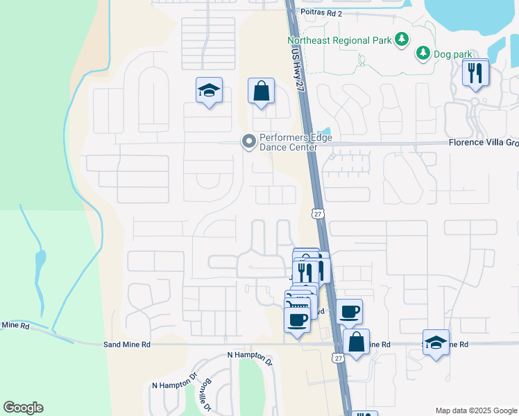 map of restaurants, bars, coffee shops, grocery stores, and more near 1408 Chelsea Drive in Davenport