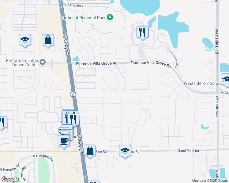 map of restaurants, bars, coffee shops, grocery stores, and more near 937 Berwick Drive in Davenport
