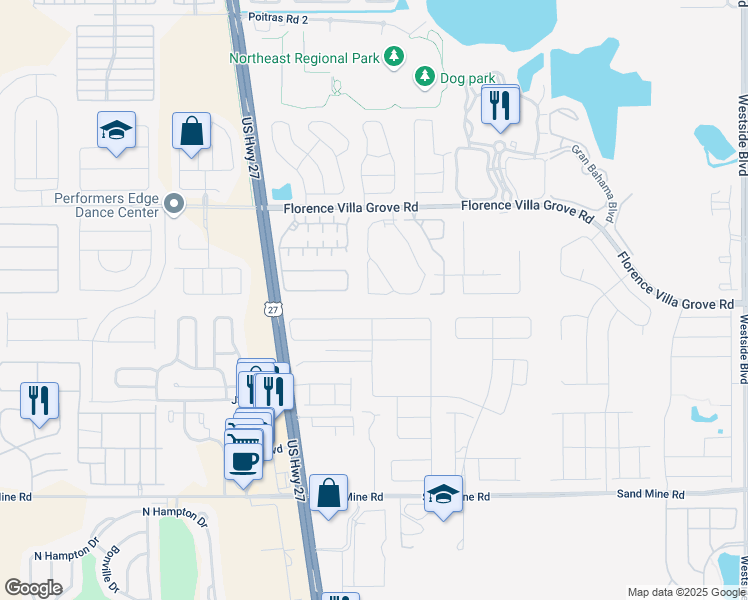 map of restaurants, bars, coffee shops, grocery stores, and more near 227 Margate Drive in Davenport