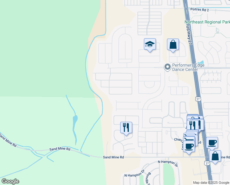map of restaurants, bars, coffee shops, grocery stores, and more near 817 Highgate Park Boulevard in Davenport