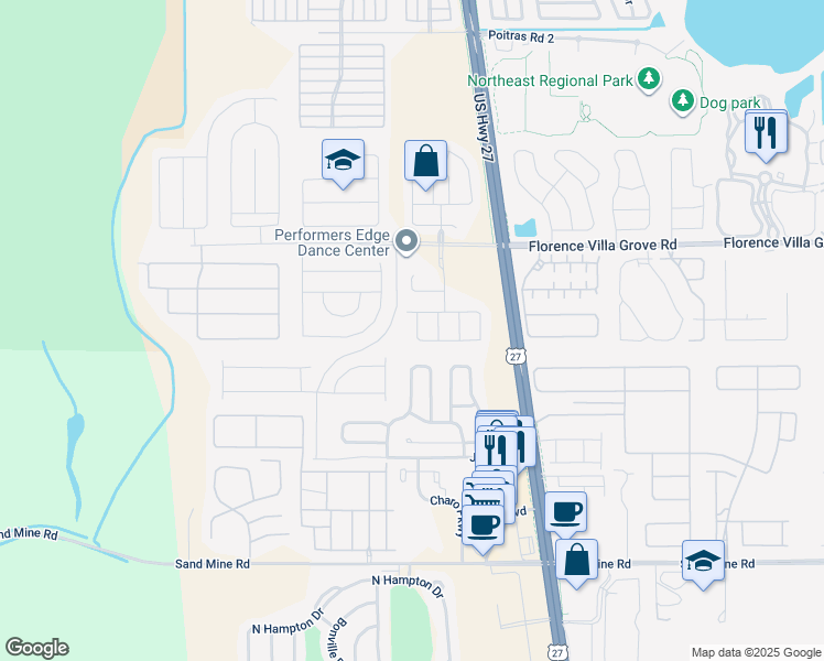 map of restaurants, bars, coffee shops, grocery stores, and more near 1560 Chelsea Drive in Davenport