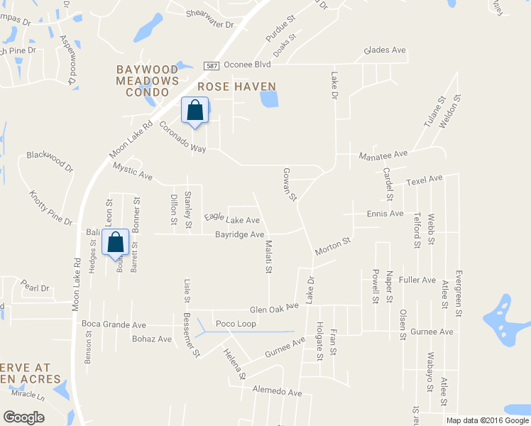 map of restaurants, bars, coffee shops, grocery stores, and more near 11040 Malati Street in New Port Richey