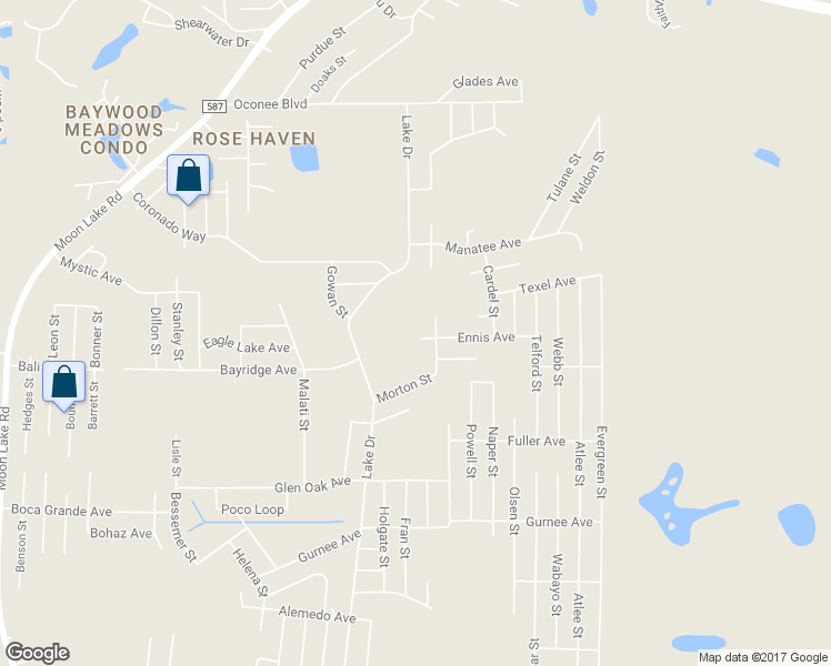 map of restaurants, bars, coffee shops, grocery stores, and more near 12801 Ennis Avenue in New Port Richey