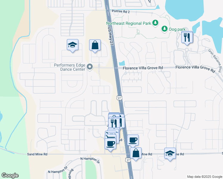 map of restaurants, bars, coffee shops, grocery stores, and more near 745 Chelsea Drive in Davenport