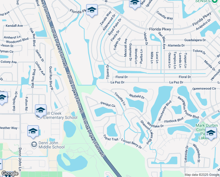 map of restaurants, bars, coffee shops, grocery stores, and more near 2483 Winfield Drive in Kissimmee