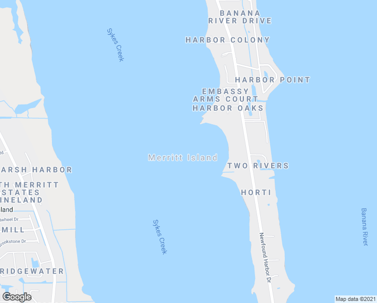 map of restaurants, bars, coffee shops, grocery stores, and more near in Merritt Island