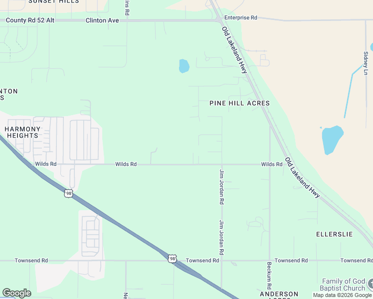 map of restaurants, bars, coffee shops, grocery stores, and more near 11045 Fernway Lane in Dade City