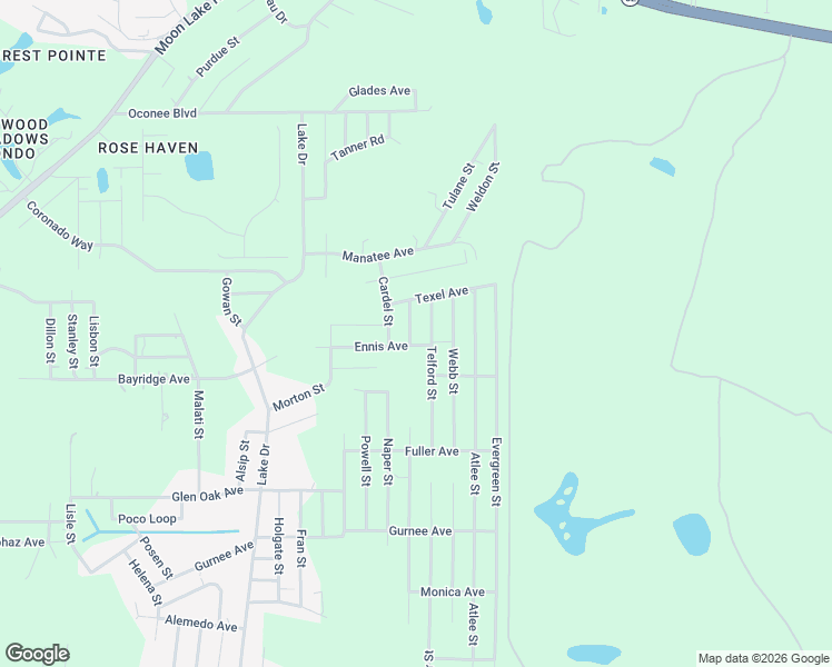 map of restaurants, bars, coffee shops, grocery stores, and more near 11051 Telford Street in New Port Richey