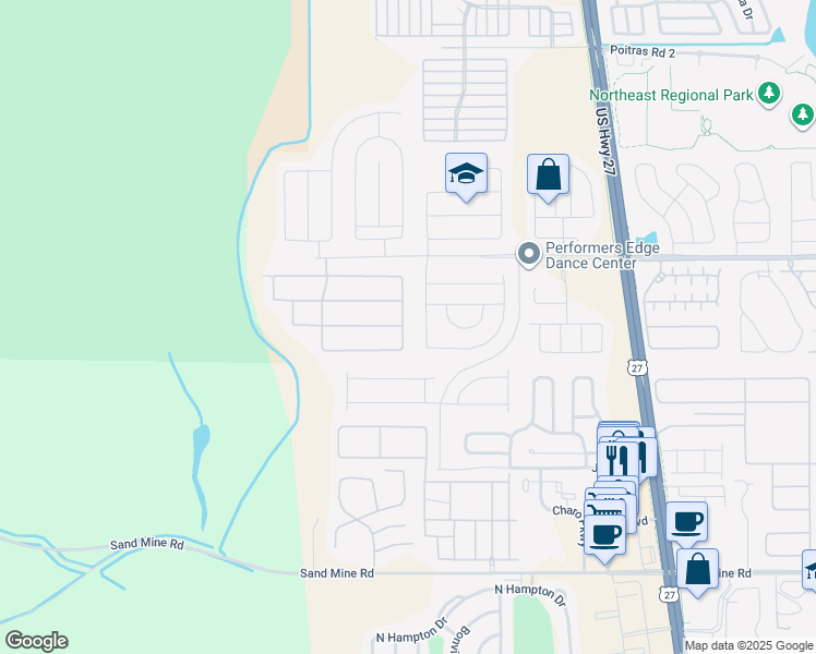 map of restaurants, bars, coffee shops, grocery stores, and more near 520 Highgate Park Boulevard in Davenport