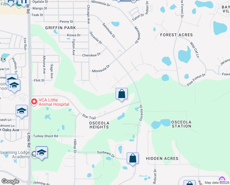 map of restaurants, bars, coffee shops, grocery stores, and more near 9720 Arrow Drive in New Port Richey