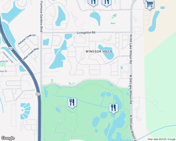 map of restaurants, bars, coffee shops, grocery stores, and more near 7761 Basnett Circle in Kissimmee