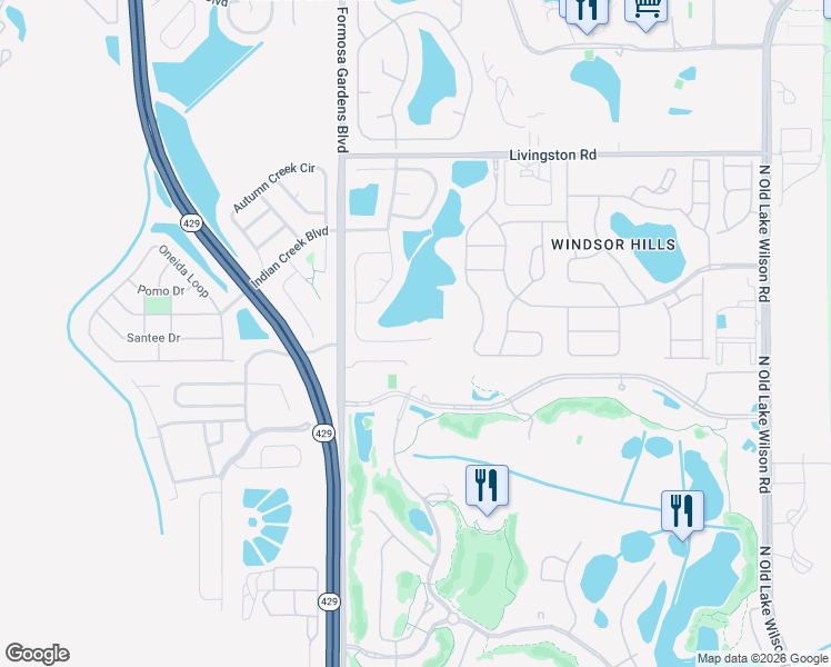 map of restaurants, bars, coffee shops, grocery stores, and more near 7975 Magnolia Bend Court in Kissimmee