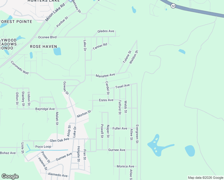 map of restaurants, bars, coffee shops, grocery stores, and more near 11128 Cardel Street in New Port Richey