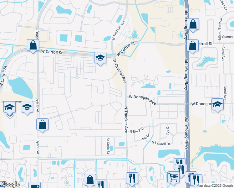 map of restaurants, bars, coffee shops, grocery stores, and more near 2247 Centerra Loop in Kissimmee
