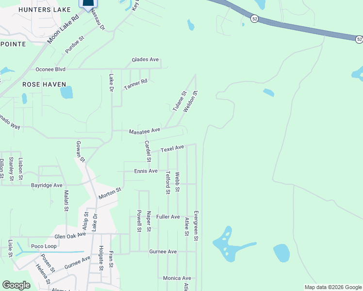map of restaurants, bars, coffee shops, grocery stores, and more near 13127 Texel Avenue in New Port Richey