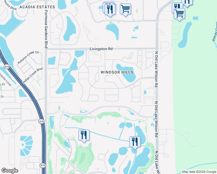 map of restaurants, bars, coffee shops, grocery stores, and more near 7729 Teascone Boulevard in Kissimmee