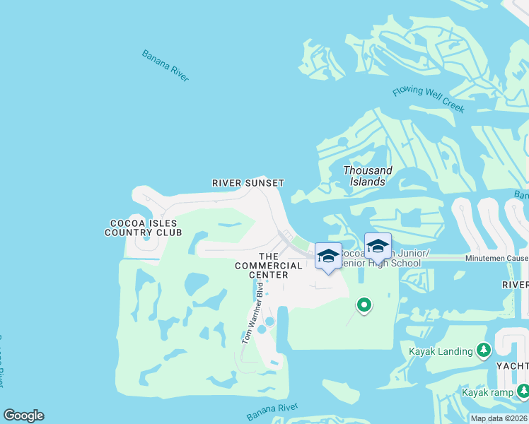 map of restaurants, bars, coffee shops, grocery stores, and more near 1720 Minutemen Causeway in Cocoa Beach