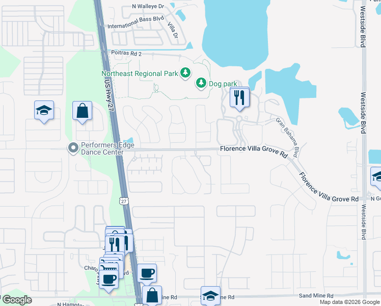 map of restaurants, bars, coffee shops, grocery stores, and more near 940 Hillcrest Drive in Davenport