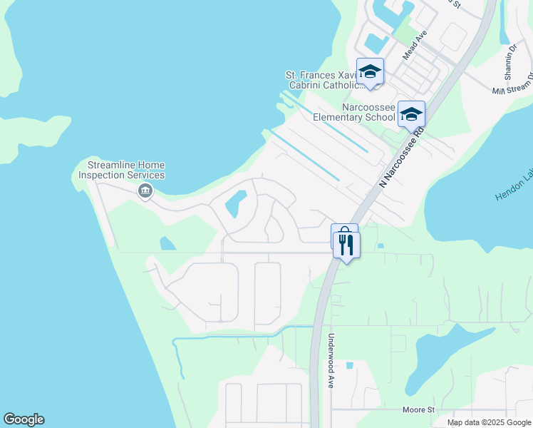 map of restaurants, bars, coffee shops, grocery stores, and more near 2512 Bross Drive in Saint Cloud
